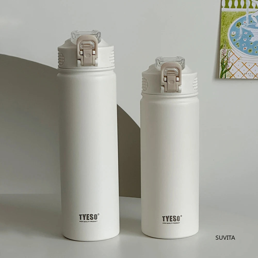 TYESO Stainless Steel Thermos Water Bottle – Keeps Drinks Hot & Cold