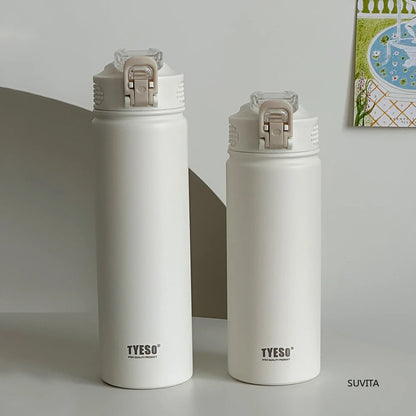 TYESO Stainless Steel Thermos Water Bottle – Keeps Drinks Hot & Cold