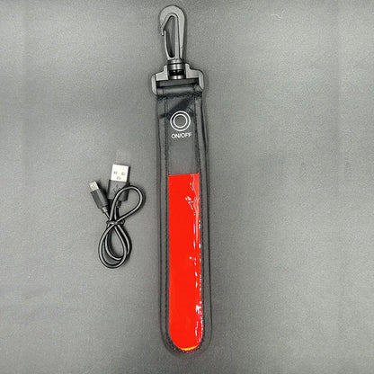 LED Backpack Safety Light – Rechargeable Reflective Clip