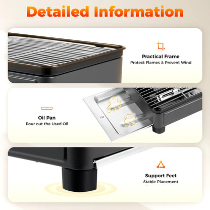 Portable Camping Grill Stove for Easy Outdoor Cooking