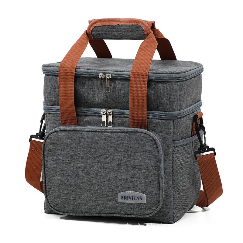 Insulated Collapsible Lunch Box – Leakproof Travel Cooler Bag