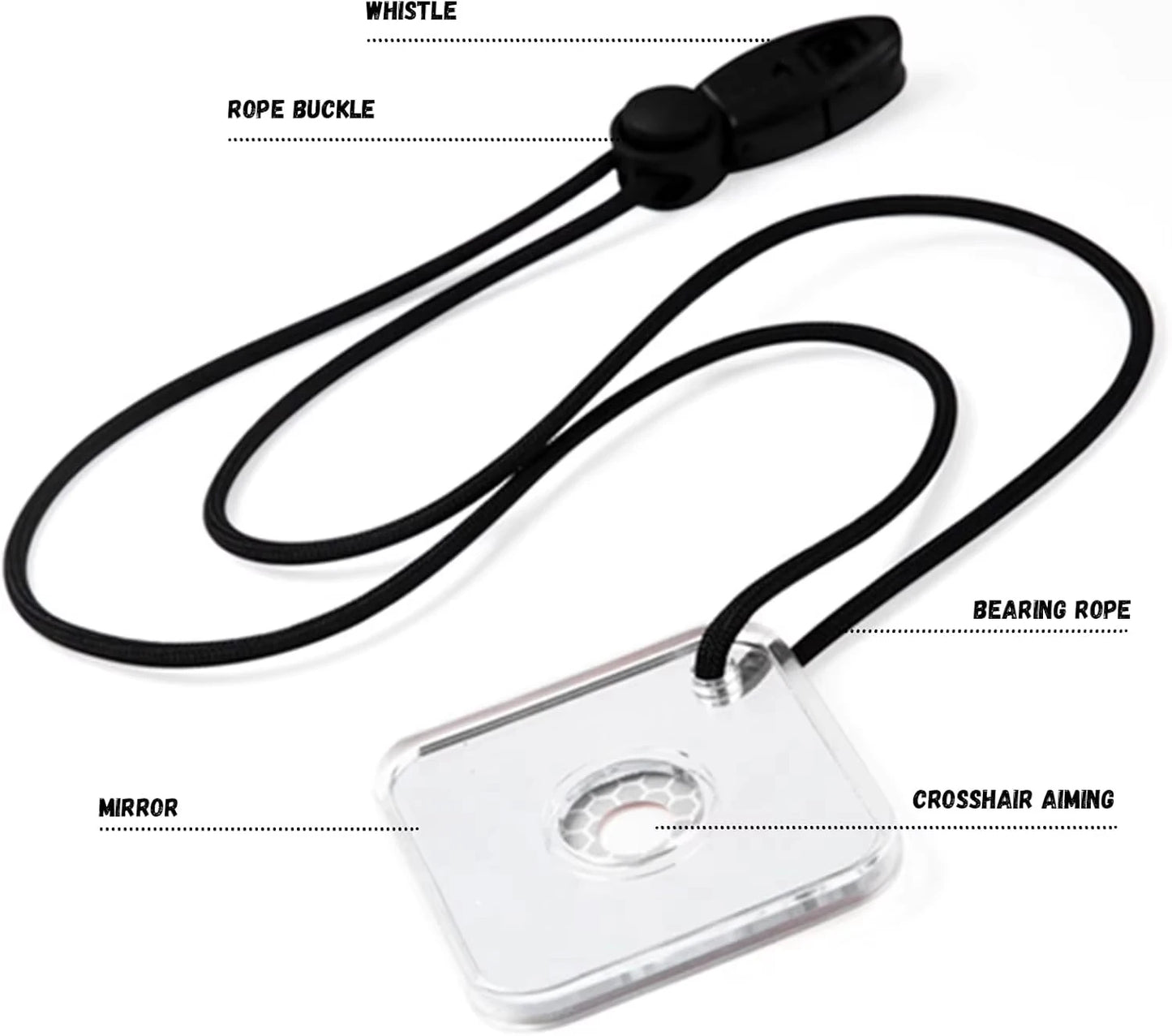Survival Signal Mirror for Hiking & Emergencies