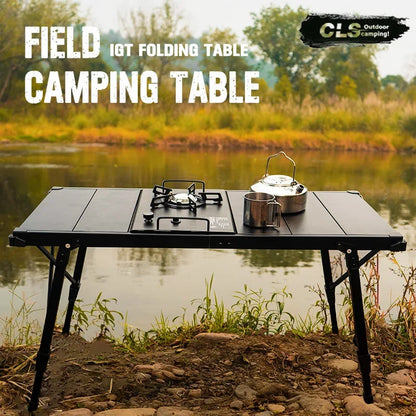 Folding IGT Camping Table with Adjustable Legs