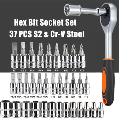 46PCS Car Repair Tool Kit for Roadside Emergencies