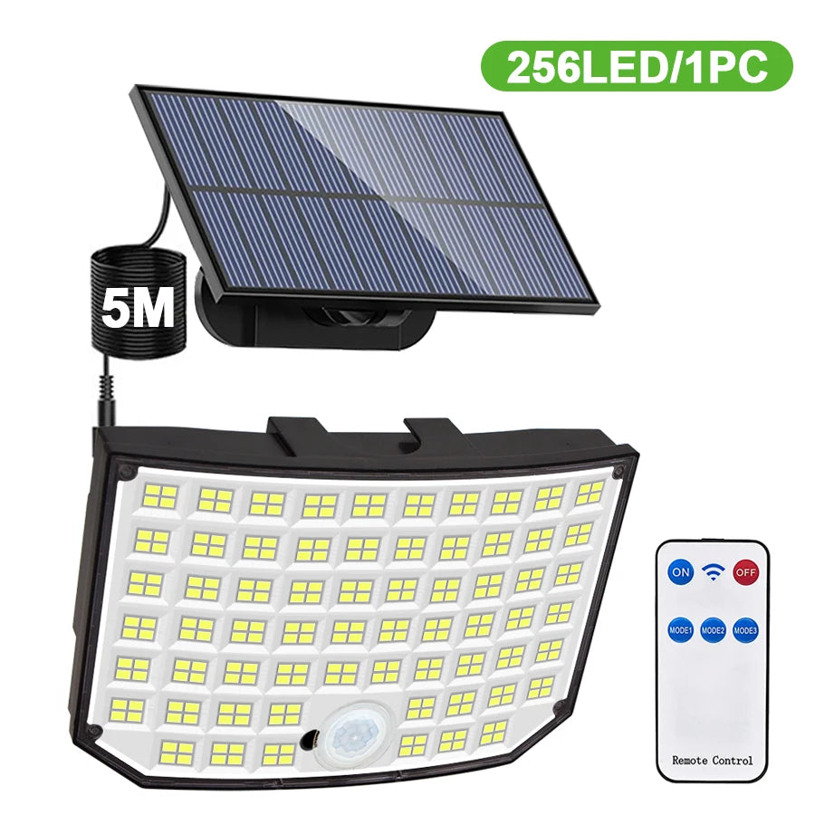 Solar Motion Sensor Security Light for Outdoor Lighting
