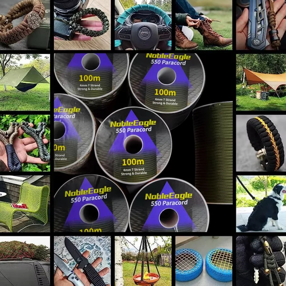 550 Paracord Rope – Heavy Duty Outdoor Survival Cord