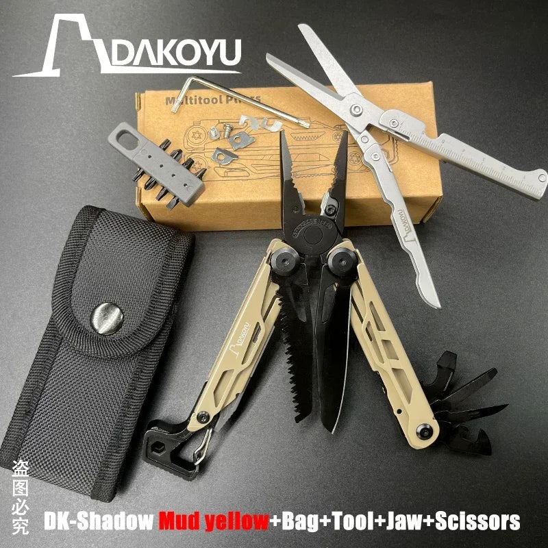 Camping Multitool Pliers with Emergency Whistle