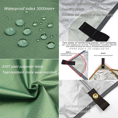 Waterproof Camping Tarp Shelter – UV Protection & Durable