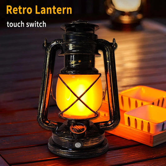 Retro Portable Lantern USB Rechargeable Warm Light