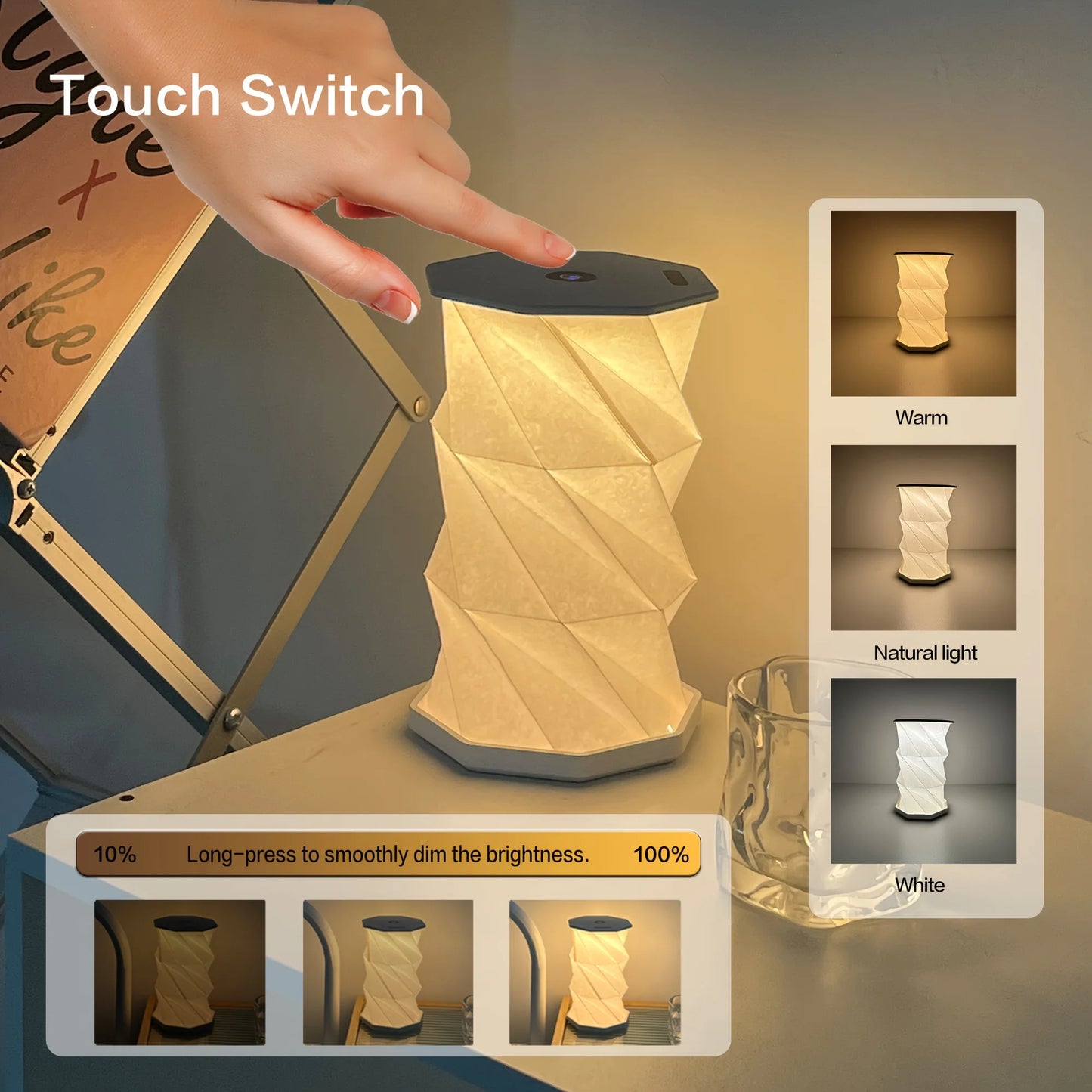 Foldable Camping Lantern with Adjustable LED Mood Light