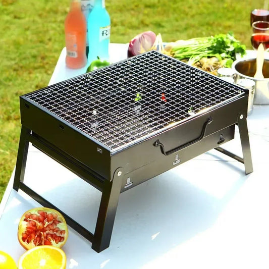 Portable BBQ Charcoal Grill – Compact Outdoor Cooking Kit