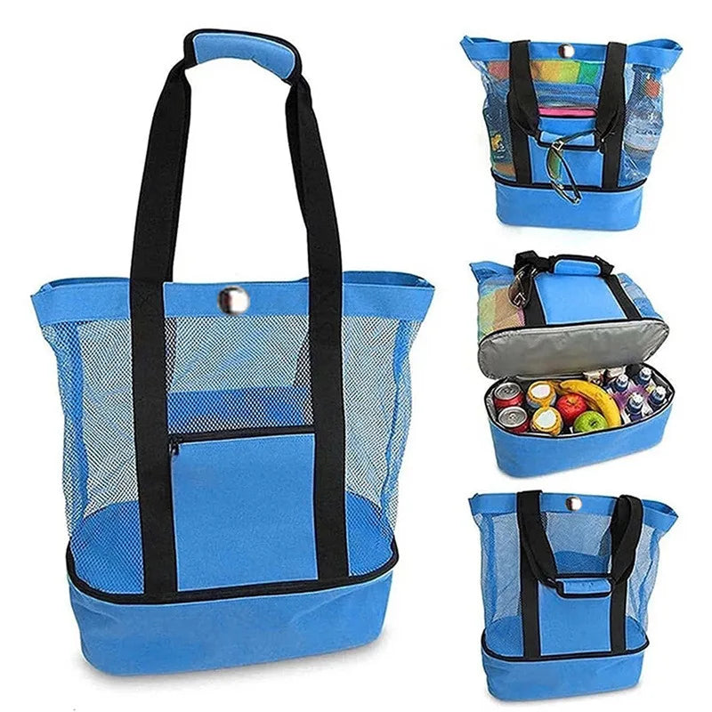 Insulated Picnic Beach Bag – Large Waterproof Tote for Women