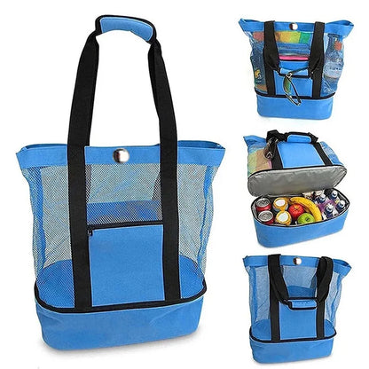 Insulated Picnic Beach Bag – Large Waterproof Tote for Women