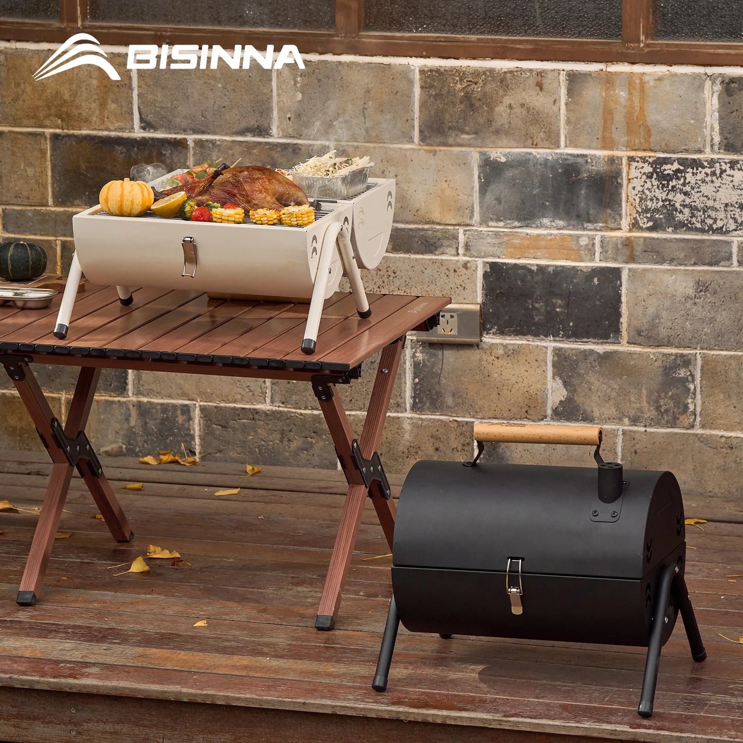 Portable Charcoal BBQ Stove – Dual-Side Cooking Grill