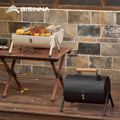 Portable Charcoal BBQ Stove – Dual-Side Cooking Grill