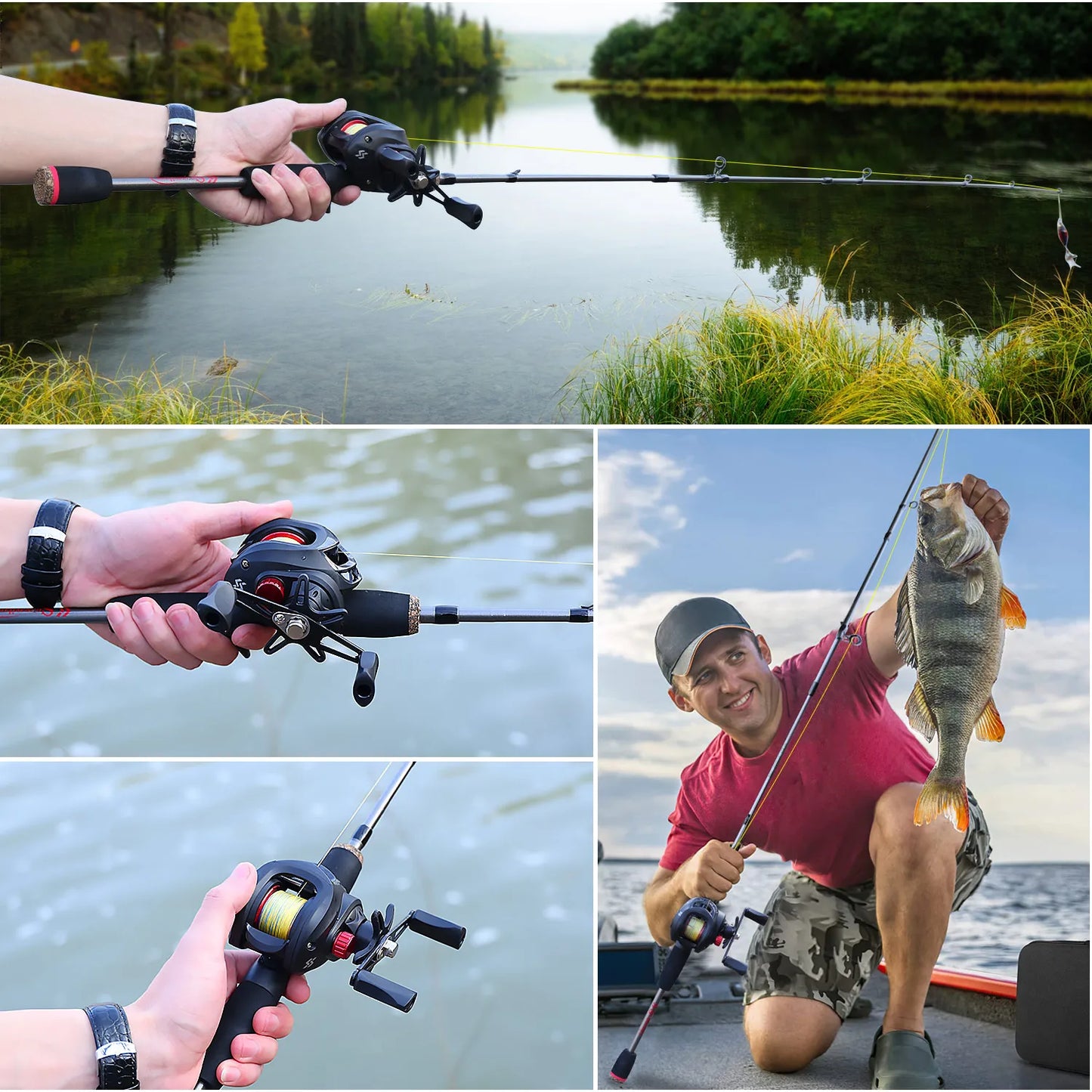 Baitcasting Fishing Rod & Reel Kit – Bass Ready