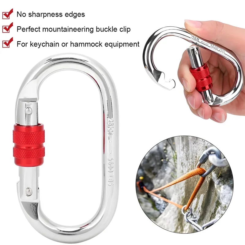 Heavy Duty Carabiner 25kN – Secure Outdoor Clip