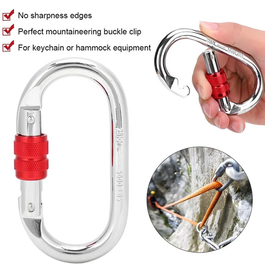 Heavy Duty Carabiner 25kN – Secure Outdoor Clip