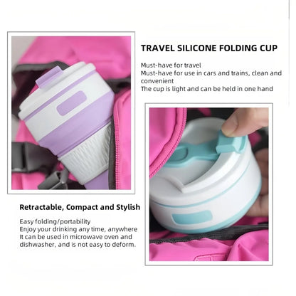 Collapsible Silicone Travel Mug – Lightweight & Leak-proof