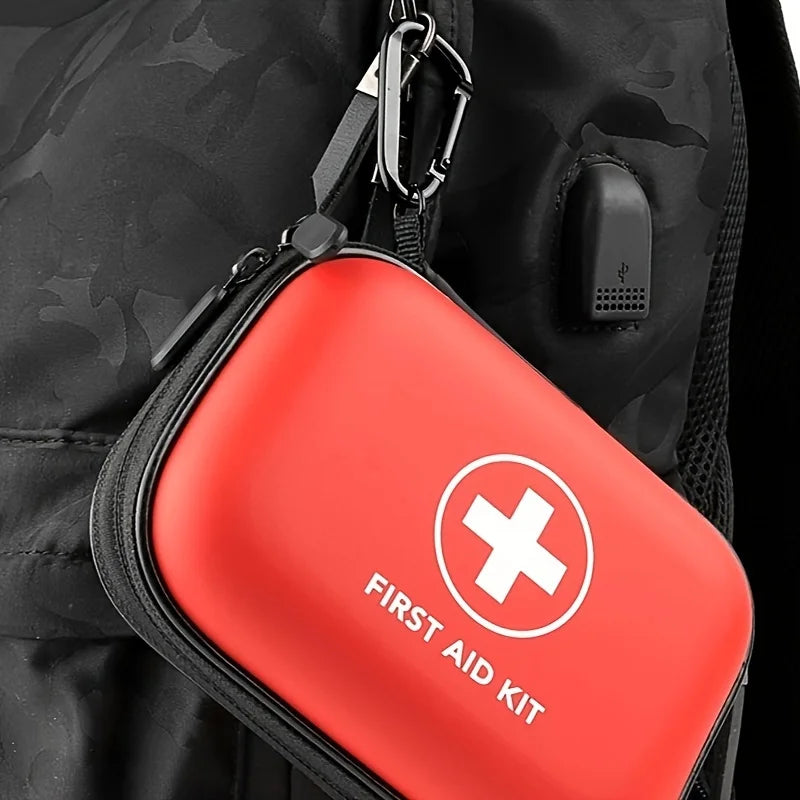 Compact First Aid Kit – 104Pcs Water-Resistant Case