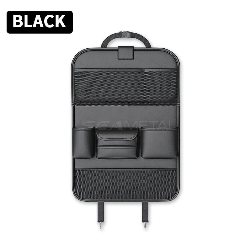Car Seat Back Organizer with Tray – Waterproof Storage