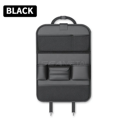 Car Seat Back Organizer with Tray – Waterproof Storage