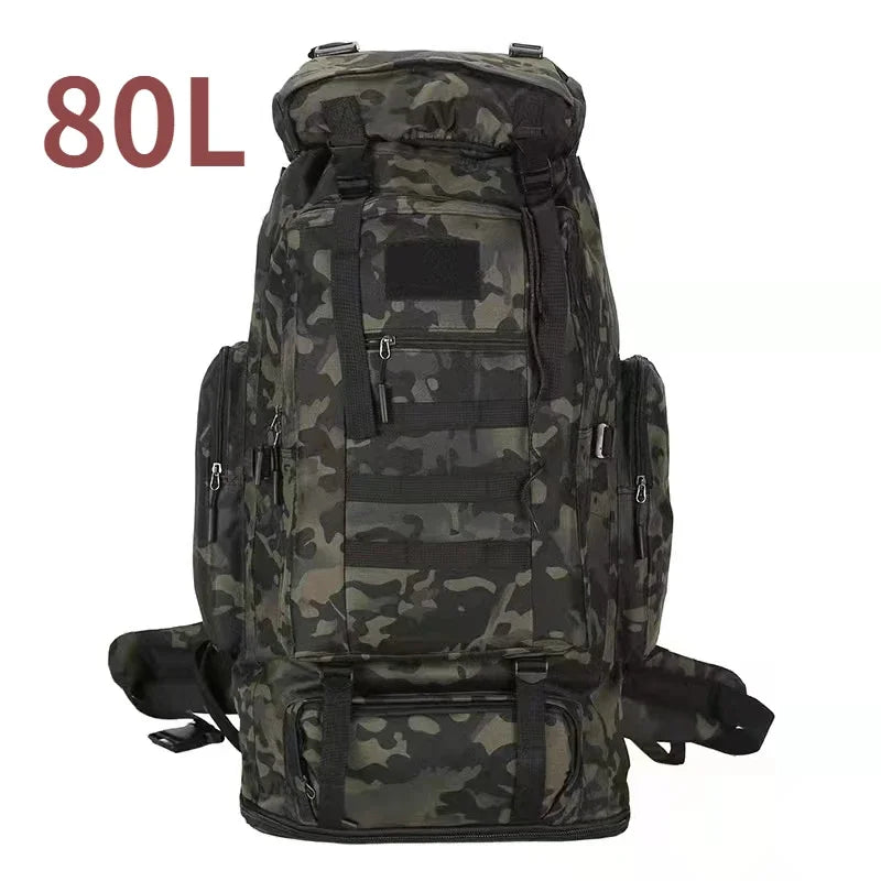 Large Hiking Backpack 80L Waterproof for Camping