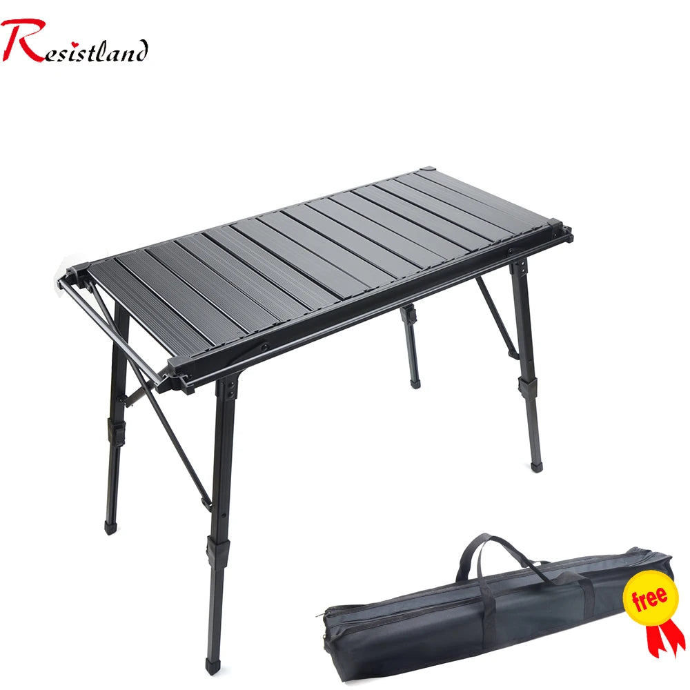 Folding Camping Table with Stove & Grill System