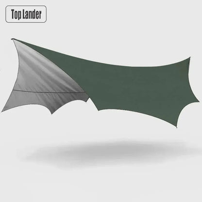 Large Camping Tarp Waterproof Sun Shelter 5.1m