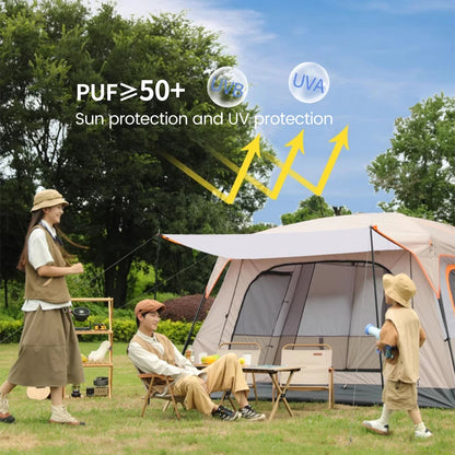 Large Family Camping Tent 3–12 Person Waterproof Shelter