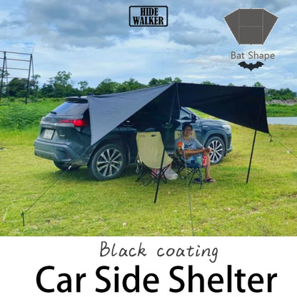 Car Side Awning Waterproof Shelter for SUV Camping Shade