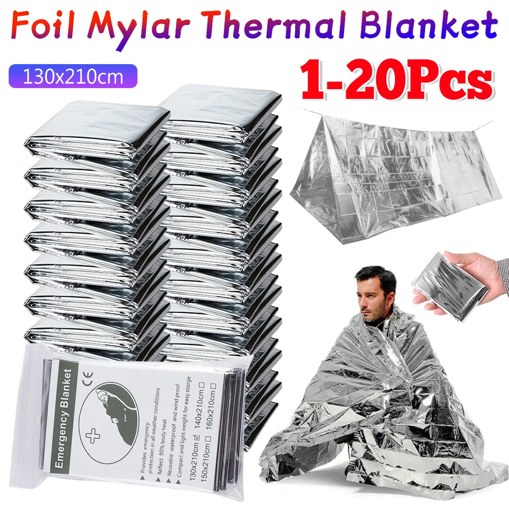 Emergency Mylar Thermal Blanket for Warmth & Survival