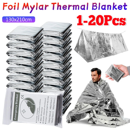 Emergency Mylar Thermal Blanket for Warmth & Survival