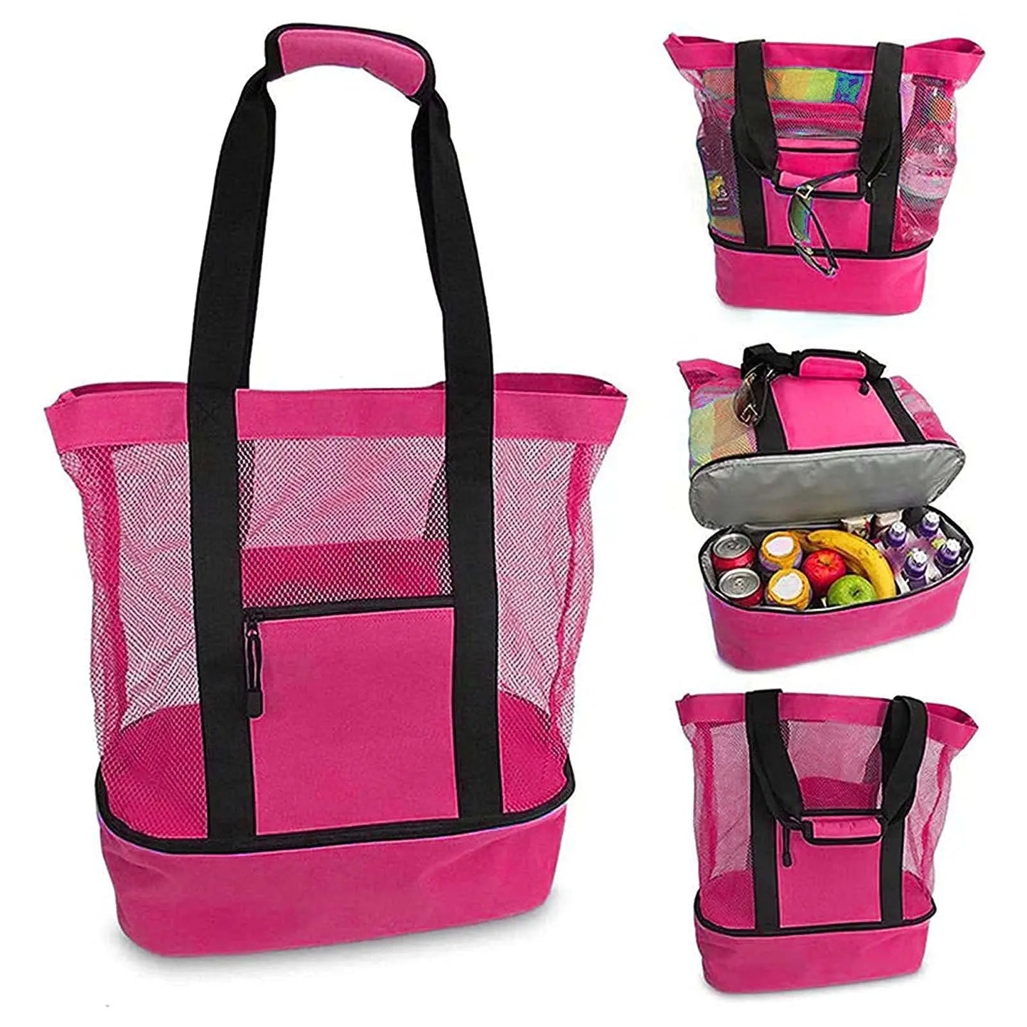 Insulated Picnic Beach Bag – Large Waterproof Tote for Women