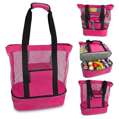 Insulated Picnic Beach Bag – Large Waterproof Tote for Women