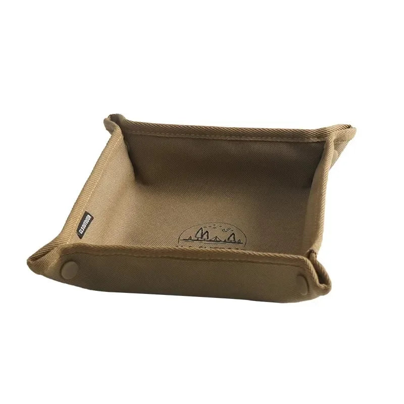 Portable Folding Camping Storage Tray – Stackable Organizer