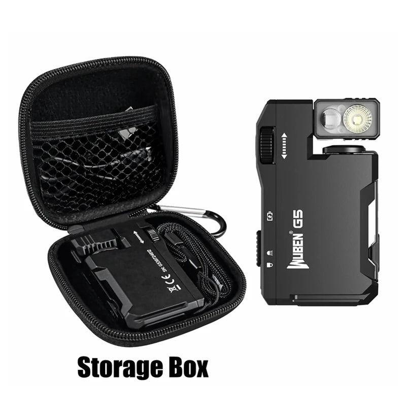 Mini EDC Flashlight 400LM with Rotating Head & Magnetic Base