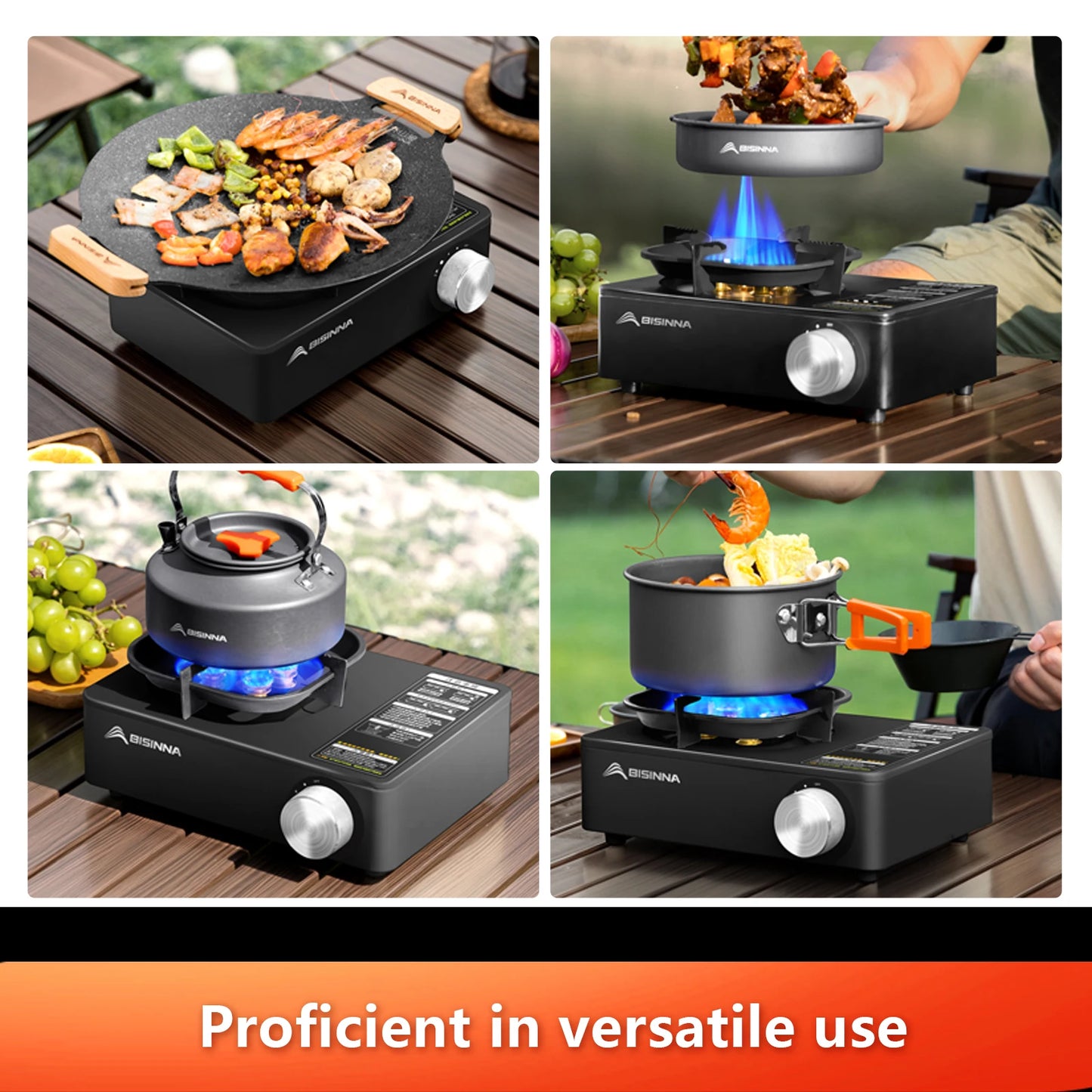 Portable Camping Gas Stove for Fast Outdoor Cooking