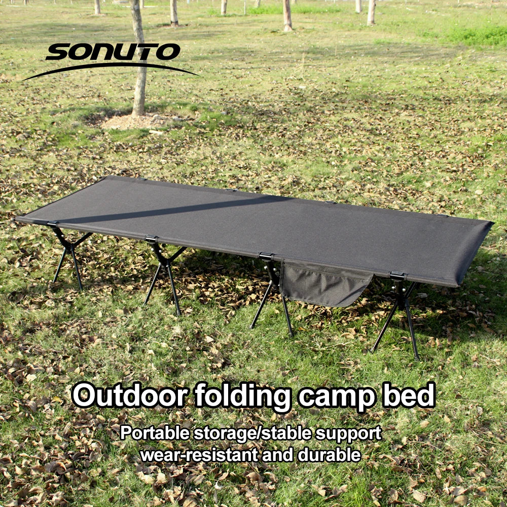 Camping Cot 210x80cm Folding Bed for Comfortable Sleep