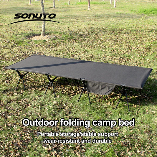 Camping Cot 210x80cm Folding Bed for Comfortable Sleep