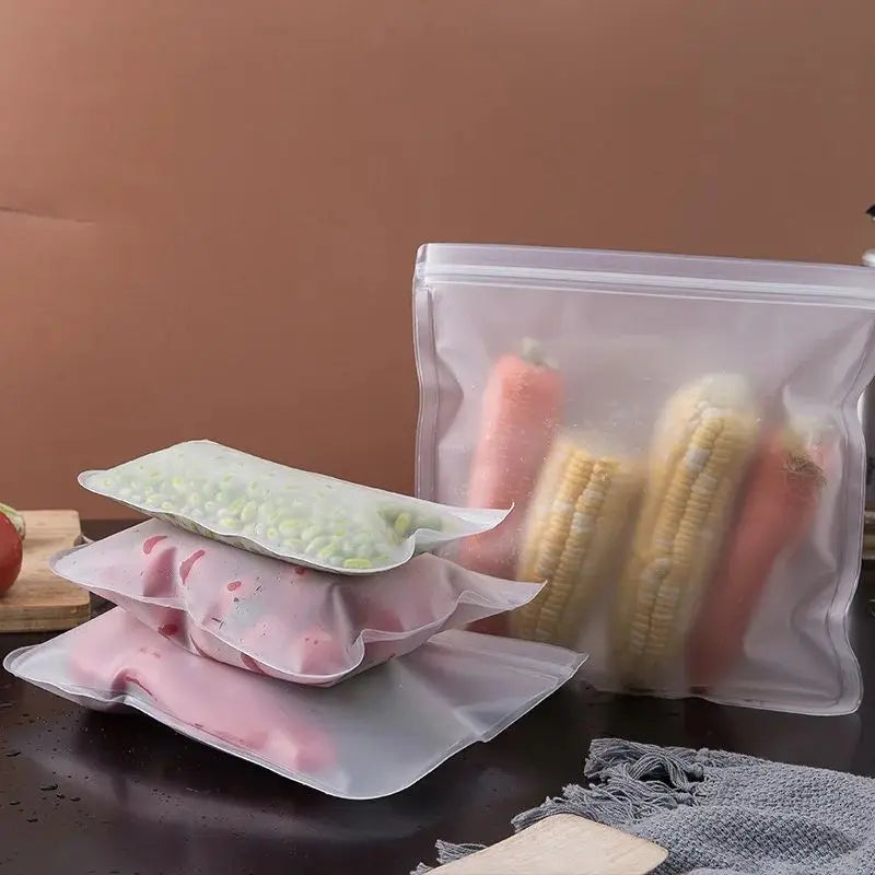 Reusable Silicone Food Storage Bags – Leakproof Fresh Keep