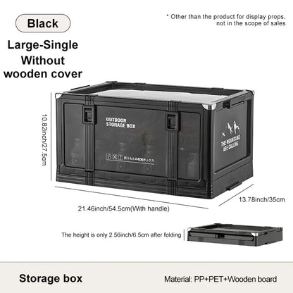 Foldable Camping Storage Box with Lid for Easy Organization
