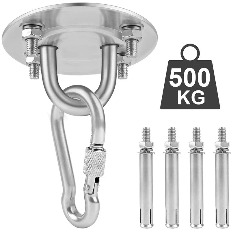 Stainless Steel Hammock Ceiling Hook – Strong & Durable Mount