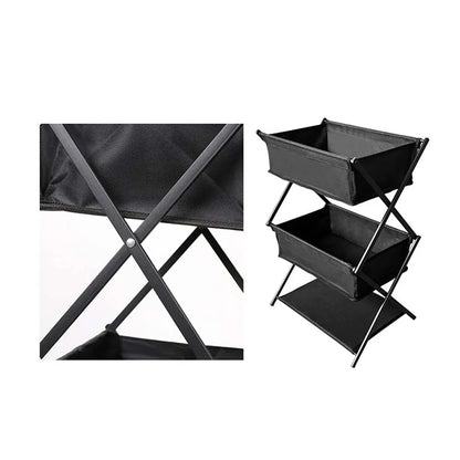 Camping Storage Rack – Foldable 3-Tier Gear Organizer