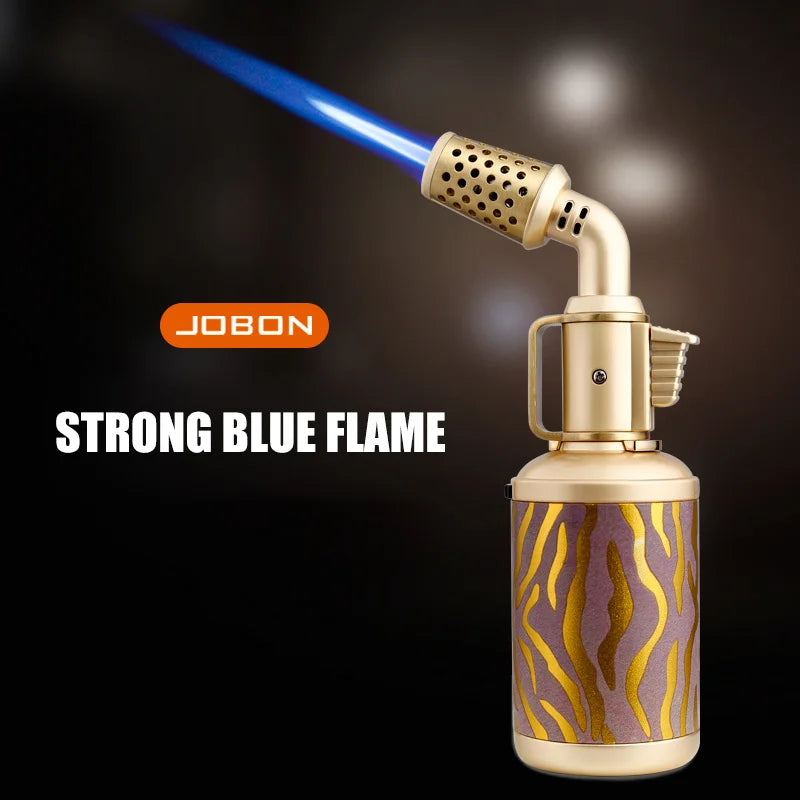 Windproof Cigar Lighter with Locking Blue Flame