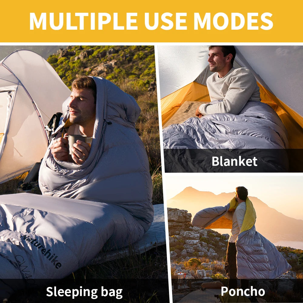 Ultralight Duck Down Sleeping Bag for Winter Warmth