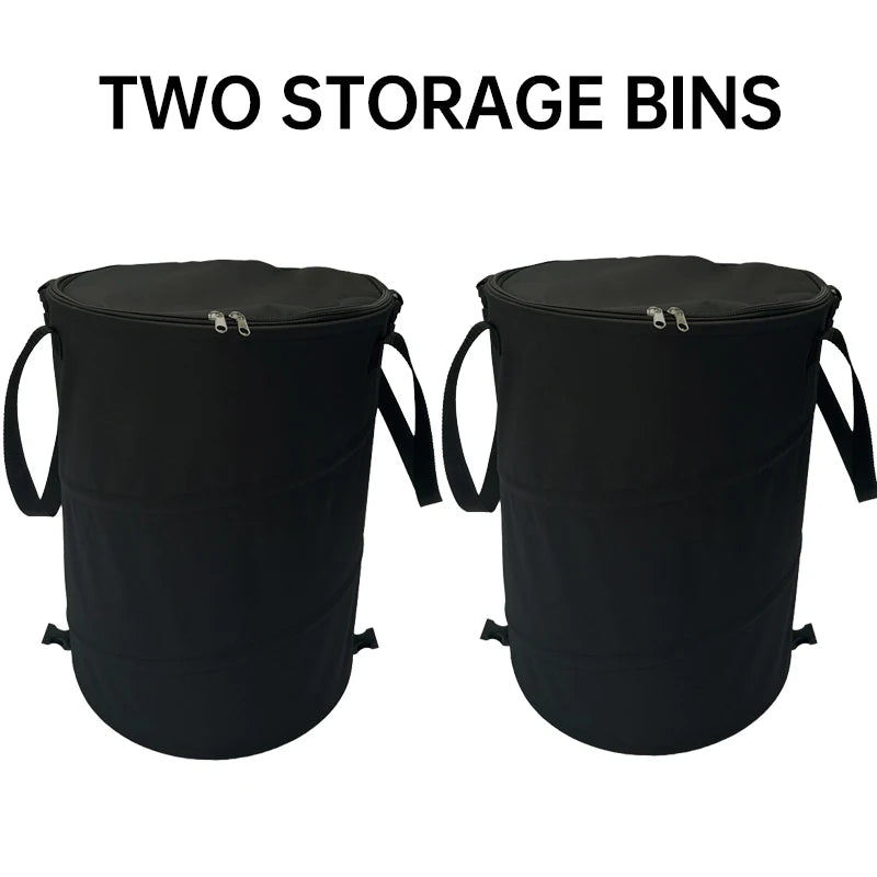 Foldable Outdoor Camping Trash Can – Large Storage Box