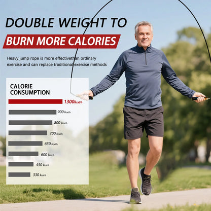 Weighted Jump Rope Adjustable for Strength Training