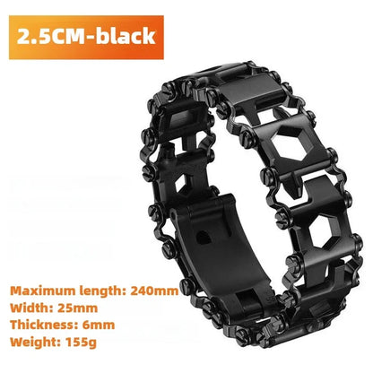 Multitool Bracelet with 21 Functions for Outdoor Survival