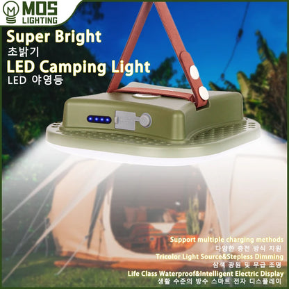 Solar Camping Lantern with Power Bank & Magnetic Mount